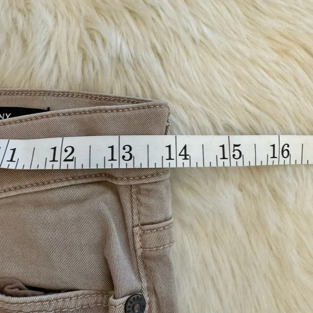 Parker Smith Raw Hem Tan Skinny Jeans 27